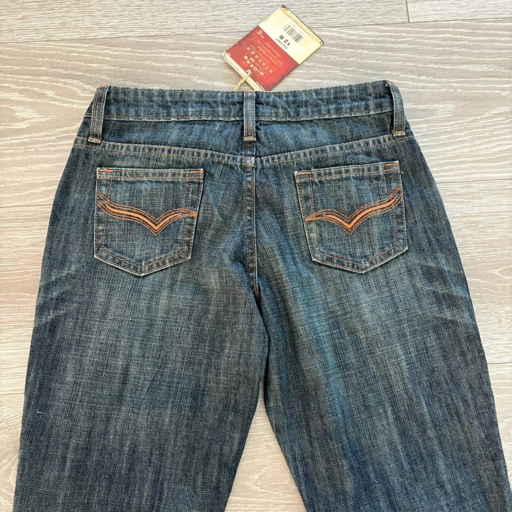 NWT‎ Riders by Lee Vintage Collection Navy Dark Wash Bootcut Jeans YST Size 12 - Picture 6 of 15
